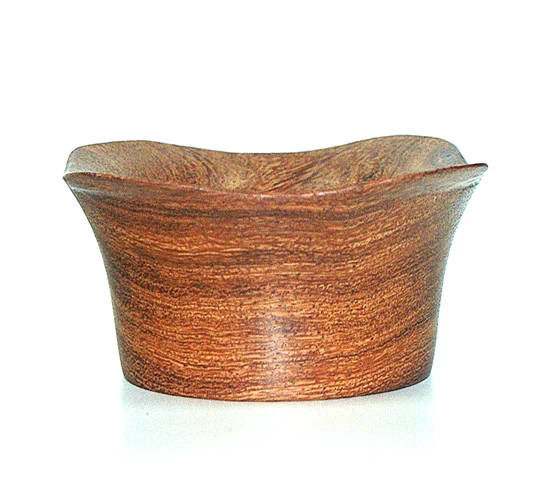 Handcrafted wooden bowl showcasing sustainable craftsmanship